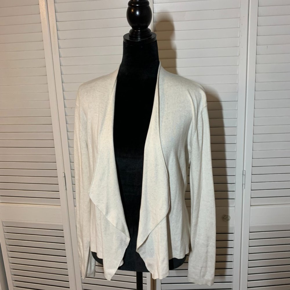 Nic+Zoe Cropped Shawl Front Cardigan